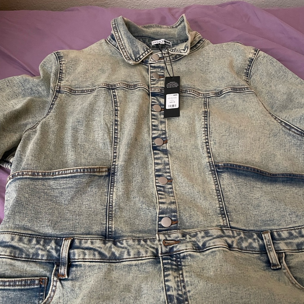 Stylish Denim Romper